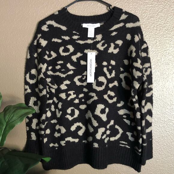 Workshop Republic Acrylic Leopard Sweater - Picture 1 of 4